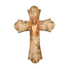 Sacred Heart of Jesus 10" Laser Cut Wood Vintage Cross 
