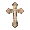 Our Lady of Grace 10" Laser Cut Wood Vintage Cross