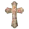 Divine Innocence 10" Laser Cut Wood Vintage Cross