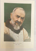 Vintage  Franciscan Italian Frameable Print - Padre Pio