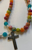 Evangelization Aid! Jesus Beads Rosary with Sacred Heart Centerpiece and Instructional  Holy Card