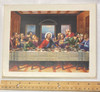 Vintage Last Supper Image on Pressboard