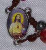 Unique Sacred Heart Rosary with San Damiano Crucifix