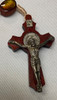 Pro-Life Wood Rosary with Vintage St. Benedict Crucifix