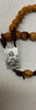 Unique Rosary!  Mix of Old & New! Vintage Sacred Heart Centerpiece/Crucifix restrung with Holy Land Olive Wood Beads on Strong Brown Cord