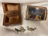 1" 5 Piece Medal Nativity Set with Beautiful Gift Box
