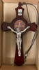 6" Wood Wall St. Benedict Crucifix