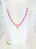 18 karate gold filled brass cross - Beautiful 18 inch Princess Necklace 