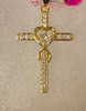 18 karate gold filled brass cross - Beautiful 18 inch Princess Necklace 
