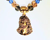 Catholic 18 karat Gold plated Stainless Steel Head of Jesus - 18 inch Princess Necklace