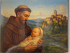Saint Francis with the Child Jesus Christmas Card