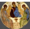 Glory Be Holy Trinity Halo Holy Card with Verse