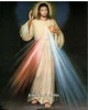 Divine Mercy Poster Hyla blue background