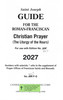 2027 Guide to 1 Volume Roman Franciscan Christian Prayer LARGE PRINT 407/F-G