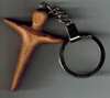 Person olive wood key chain from the holy Land