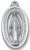 Small Miraculous medal pendant on chain, boxed
