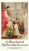 First Holy Communion Remembrance Card featuring prayer Anima Christi