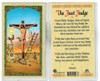 Laminated  Prayer Card “The Just Judge” Prayer from Jesus.