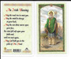 Laminated Prayer Card St. Patrick “An Irish Blessing”.