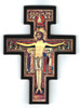 San Damiano Crucifix Magnet with Black Border