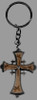 Olive Wood Cross Key Chain Olive Wood Cross Key Chain