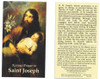 Saint Joseph Novena Prayer Card