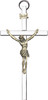 Traditional Bliss Wall Crucifix Gold on Silver