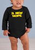 A New Hope Long-Sleeve Black Baby Onesie II