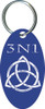 3N1 Blue Oval Keychain