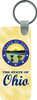 State of Ohio Seal Rectangle Keychain
