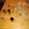Dog in My Pocket and Dog by the Manger Miniature Plastic Dogs