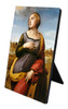 St. Catherine of Alexandria Vertical Desk Plaque