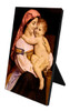 Spanish Madonna & Child Vertical Desk Plaque