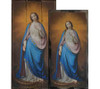 Virgin Victorious by Melchior Paul von Deschwanden Rustic Wood Plaque
