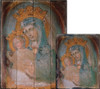 Mater Ecclesiae - Original Unrestored Rustic Wood Plaque