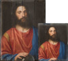 Christ with the Globe by Titian Rustic Wood Plaque