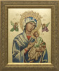 Our Lady of Perpetual Help (Gold) Framed Art