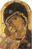 Our Lady of Vladimir Detail Arched Magnet