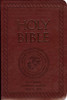 Personalized Catholic Bible with Marines Cover - Burgundy RSVCE