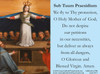 St. Michael and Sub Tuum Praesidium Prayer Card for the Church in Crisis