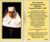 Prayer Honoring Saint Katharine Drexel Laminated Card