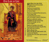 Our Lady of Life Prolife Prayer Card