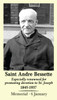 Saint Andre Bessette prayer card with quotes