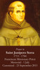 Saint Junipero Serra prayer card 