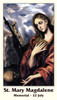 Saint Mary Magdalene Prayer card with reflection by Pope Saint Gregory the Great