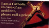 I Am a Catholic Wallet Card featuring Crucifix