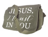 Jesus, I Trust in You Olive Green Messenger Bag - Divine Mercy