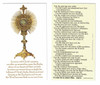 The Eucharist Adored Prayer Card