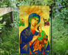 Our Lady of Perpetual Help Outdoor Garden Flag