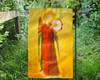 Fra Angelico Angel with Tambourine II Outdoor Garden Flag